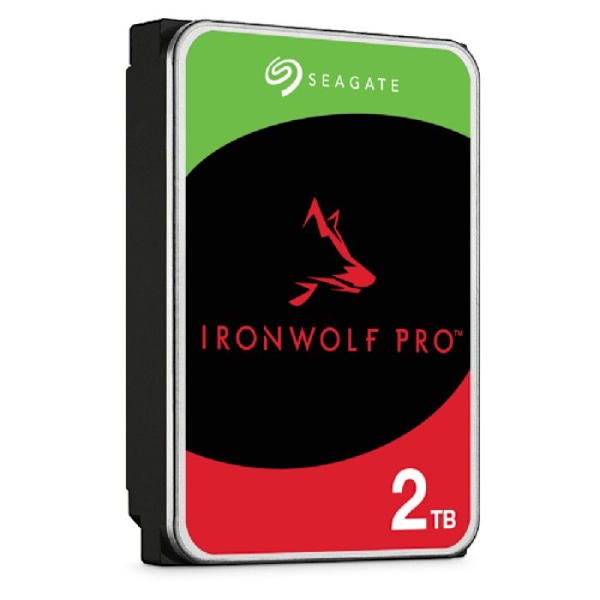 Hårddisk - SEAGATE - IRONWOLF PRO - 2To - SATA/600 - 7200 varv/min - 256 Mo cache