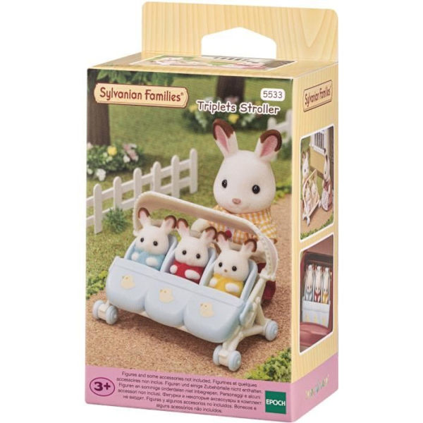 SYLVANIAN FAMILIES kolminkertaiset rattaat - Lapsille - Kylä - Irrotettavalla päällyksellä - 3-vuotiaasta alkaen Flerfarvet