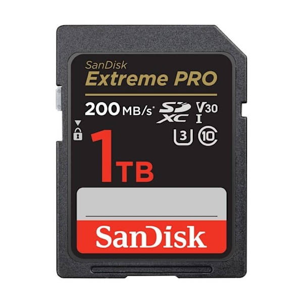SDXC-kortti - SanDisk - Extreme PRO - 1000 GB - Luokka 10 - Iskunkestävä ja vesitiivis
