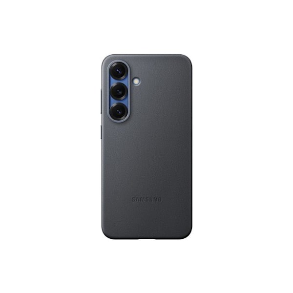 Beskyttelsescover - Kindsuit - Samsung Galaxy S25 - Ægte læder - Stødabsorberende - Sort Svart