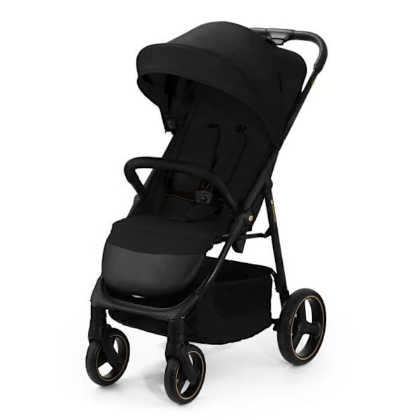 Sammenklappelig klapvogn op til 22 kg - KINDERKRAFT TRIG3 - Én-hånds sammenklappelig - Justerbar til liggende position - Sort