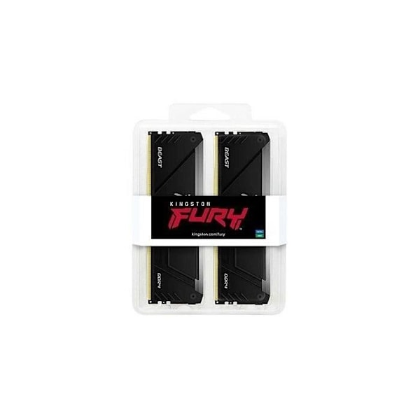 RAM-hukommelse - KINGSTON - FURY Beast - RGB - 32 GB (2 x 16 GB) - DDR4 - 3200 MHz CL16 - (KF432C16BB2AK2/32)