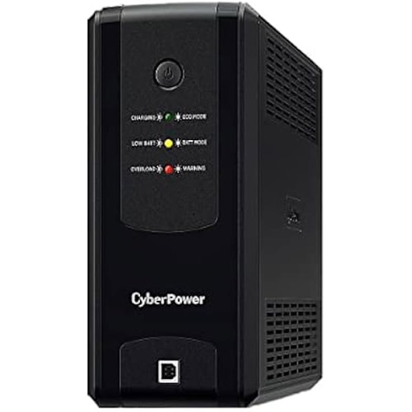 CyberPower UT1050EG keskeytymätön virtalähde - Line Interactive - 1050 VA - 630 W - 4 AC ulostuloa musta