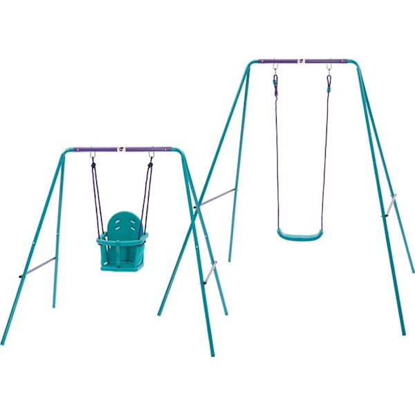 Swing - LUUMU - 2-in-1 - Metalli - Vihreä - Mixed Flerfärgad