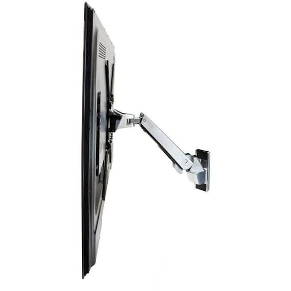 ERGOTRON Fladskærmsarm - poleret aluminium, sort - 76,2 cm til 139,7 cm - 18,14 kg Maks.