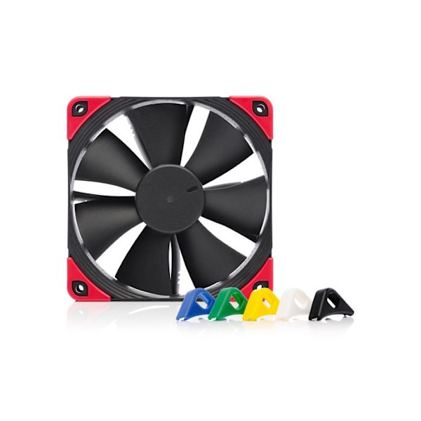 Tuuletin - NOCTUA - NF-F12 PWM - chromax.black.swap - PWM-virtalähde - Vaihdettavat värit Rød, hvid, blå, grøn, gul, sort