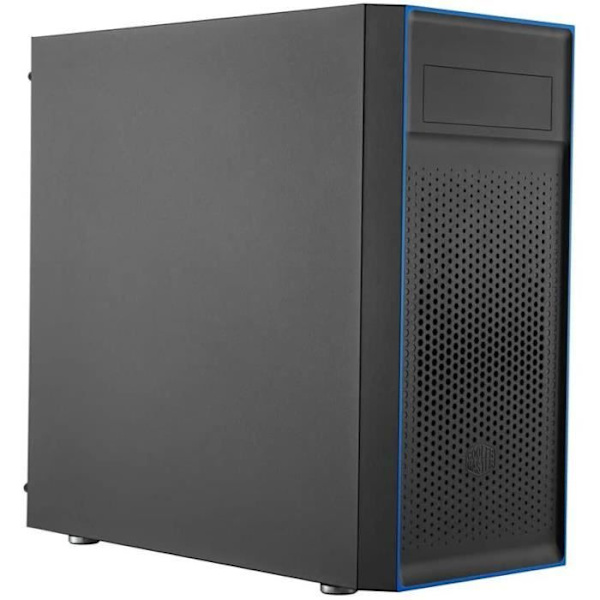 PC taske - COOLER MASTER - SI MasterBox E501L - Midi tårn - 2 interne båse - 1 blæser Sort
