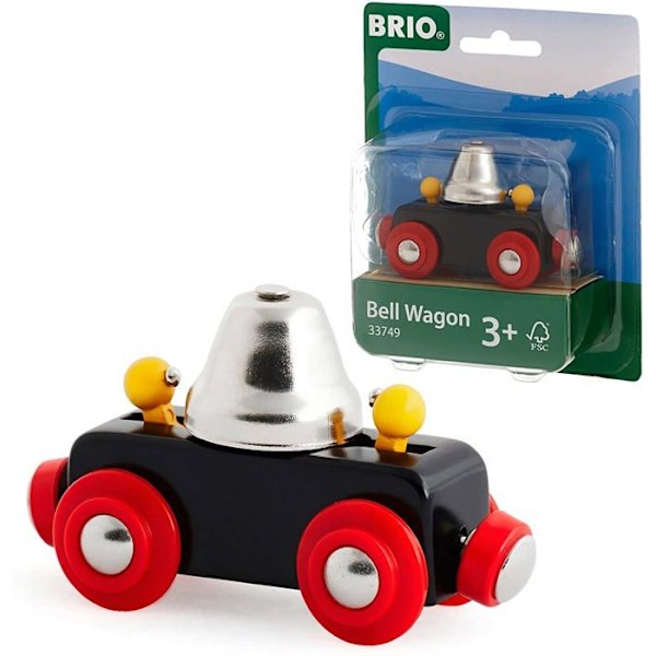 Bell Wagon - BRIO - Puinen junalelu - Mixed - alkaen 3 vuotta Orange