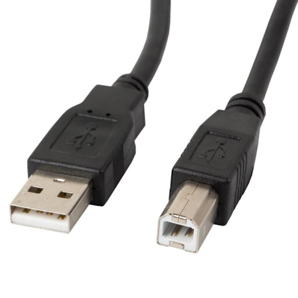 Tulostimen kaapeli - Lanberg - CA-USBA-10CC-0050-BK - USB A uros USB B uros - 5 m - Musta