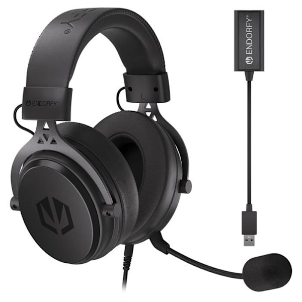 Endorfy Viro Plus Usb, Over Ear -kuulokkeet, ylimääräinen kangaspari