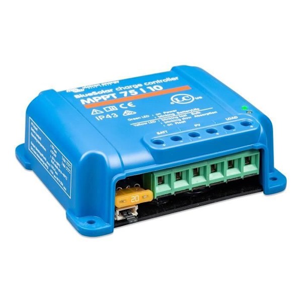 VICTRON MPPT Solregulator - 75/10 - 12 / 24V - 10A Blå