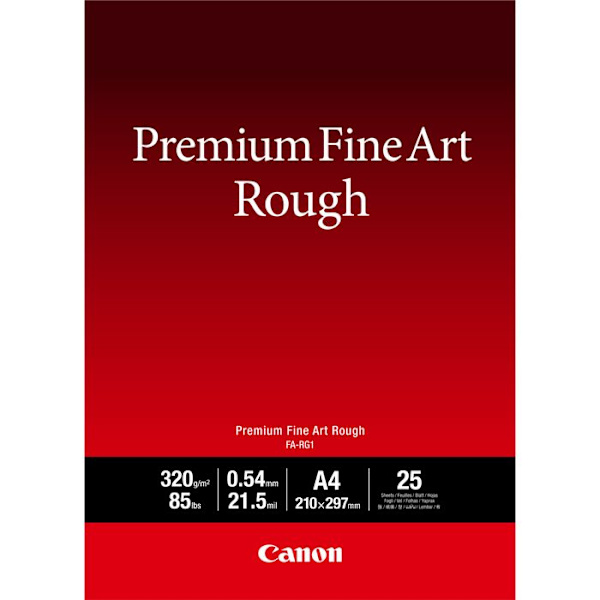 Papir beaux-arts - CANON - Premium Fine Art Rough - A4 - 320 g/m² - 25 ark