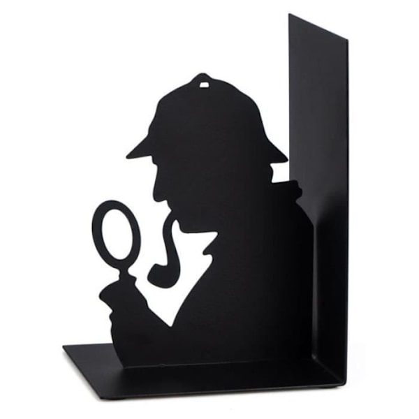 Balvi bokstöd Sherlock 17 x 10 x 12 cm stålsvart
