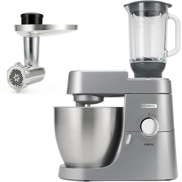 Konditoriorobotti Chef XL 6,7L Blenderi + Metallileikkuri - KENWOOD KVL4170S - Hopean värinen