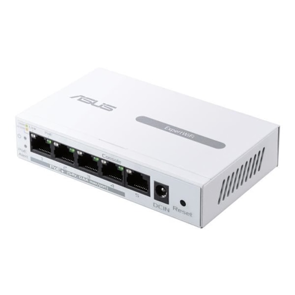 Kytkin - ASUS - EBP15 - 5 Gigabit Ethernet -porttia - 4 PoE+ -porttia - 60 W