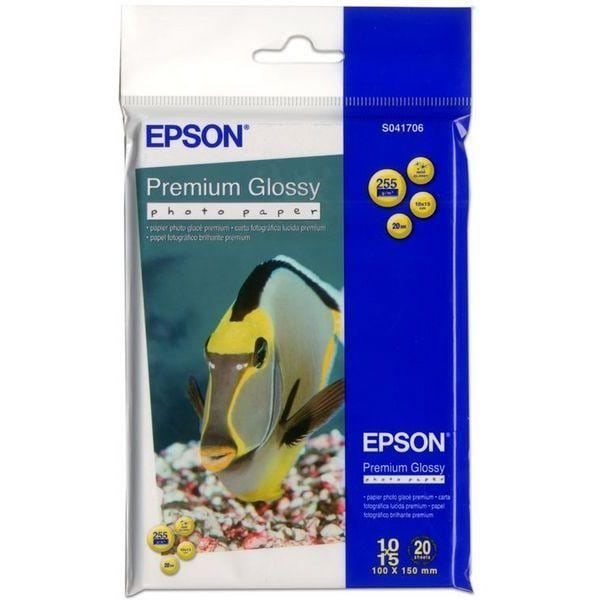 Premiumfotopapper - EPSON - C13S041706BH - 10x15cm - 255g/m2 - 20 ark