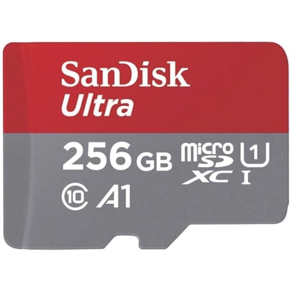 Sandisk Micro SD Memory Card Ultra microSDXC Card 256GB + SD Adapter 150MB/s A1 Class 10 UHS-I