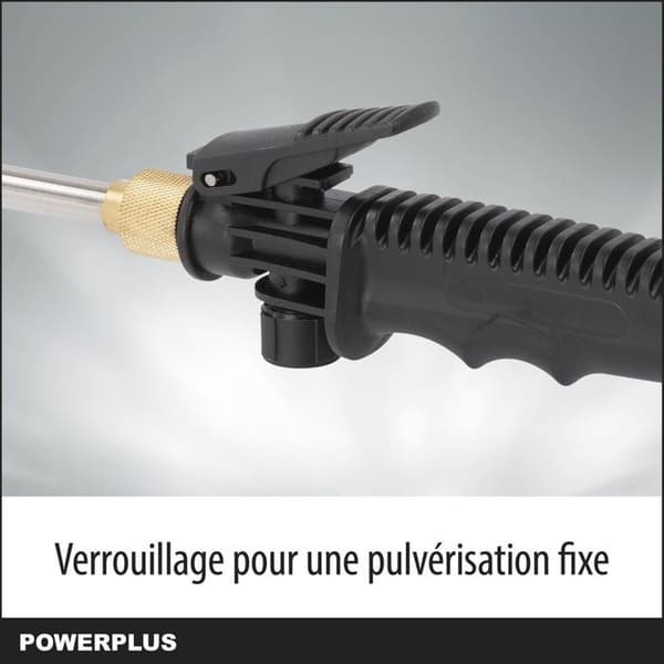 Powerplus Dual Power Batteridriven Spruta POWDPG80400 - 20V, Teleskopisk Lance, Tryck 5 Bar, Flöde 500ml/min, Kapacitet 4L Apelsin