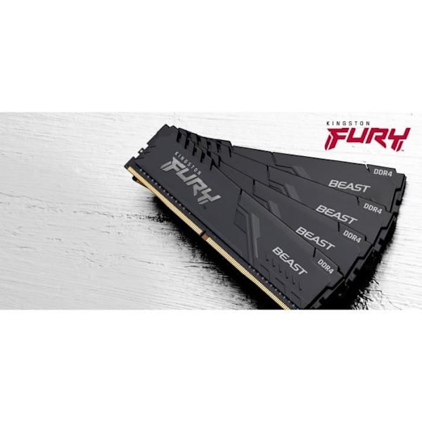 Kingston FURY Beast 32 Gt (4 x 8 Gt) DDR4 3200 MHz CL16 -muisti