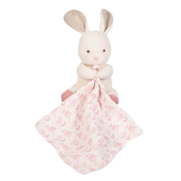 Doudou i økologisk bomuld Kanin - Doudou et Compagnie - Med pink næsehorn - Unisex - Fra 0 måneder Lyserød
