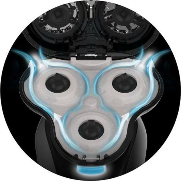 Pyörivä partakone - REMINGTON - XR1755 - SynX Hybrid - PivotBall - Joustavat terät - 100 % vedenkestävä - Toiminta-aika 50 min sort