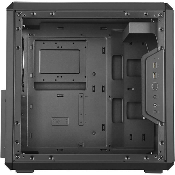 COOLER MASTER LTD Q500L PC CASE - Gaming - 2xMagnetiske filtre - Sort - Hærdet glas - ATX-format (MCB-Q500L-KANN-S00)