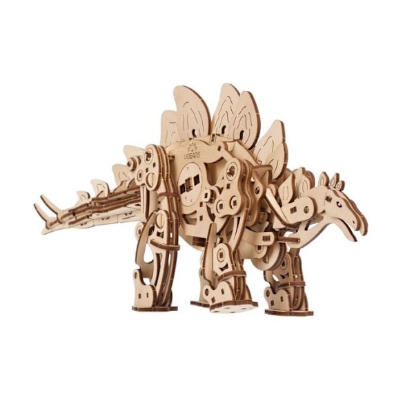 Stegosaurus - Ugears - 3D puzzle i træ Beige