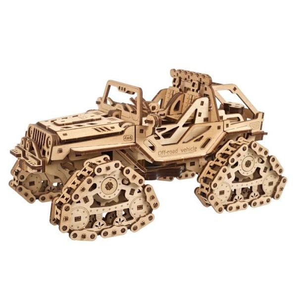 Sporret Off-Road Køretøj - Ugears - 3D Træ Puslespil