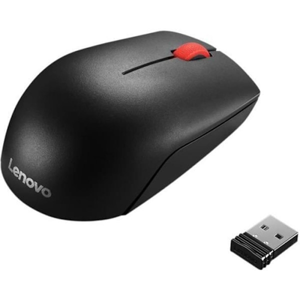 Lenovo Essential Optisk Mus - Trådløs - Sort - 1000 dpi Svart