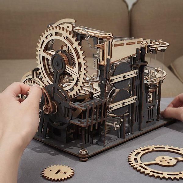 Robotime Marble Night City 3D-palapeli - LGA01 - 400 kpl - Valkoinen - 14-vuotiaat ja sitä vanhemmat - Sekalaiset - Lapset