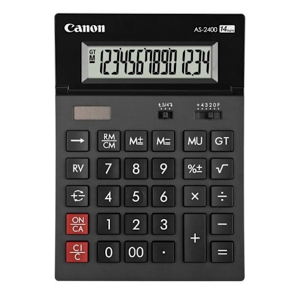 CANON Canon AS-2400 yksinkertainen laskin - 14 numeroa - LCD - tummanharmaa