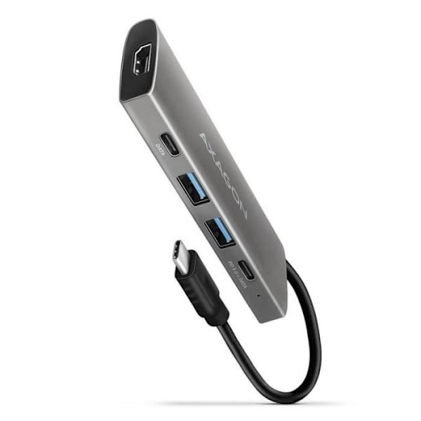 AXAGON HMC-5G2 Multiport Hub USB 3.0, HDMI, Gbit-LAN, 2 x USB-A, 2 x USB-C - 8595247905444