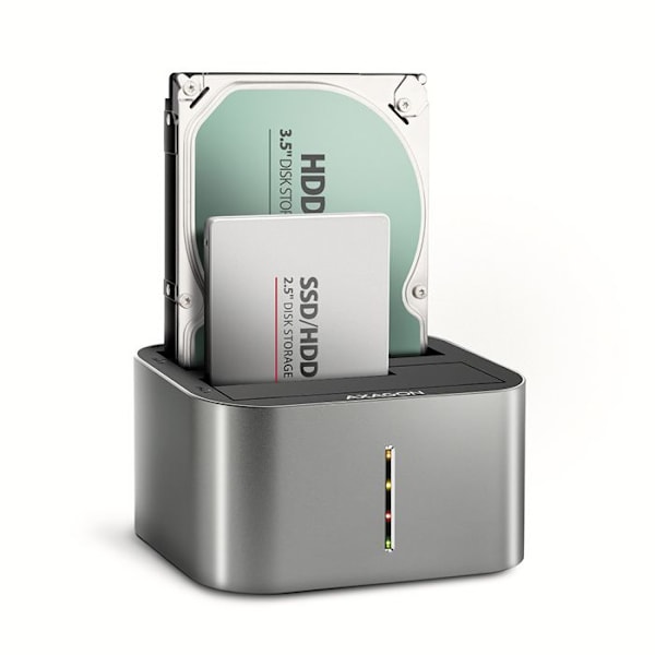 Dock Station - AXAGON - ADSA-DC - USB 3.2 Gen1 - SATA 6G - Yhteensopiva 2.5/3.5 tuuman kanssa sort