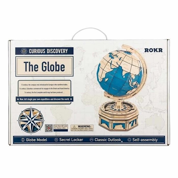 3D DIY Rokr Puzzle - Terrestrial Globe - Robotime