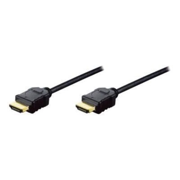 HDMI-kaapeli Ethernet-kaapelilla - ASSMANN ELECTRONIC - AK-330114-020-S - 2m - Kaksoissuojattu - HDCP-yhteensopiva Svart