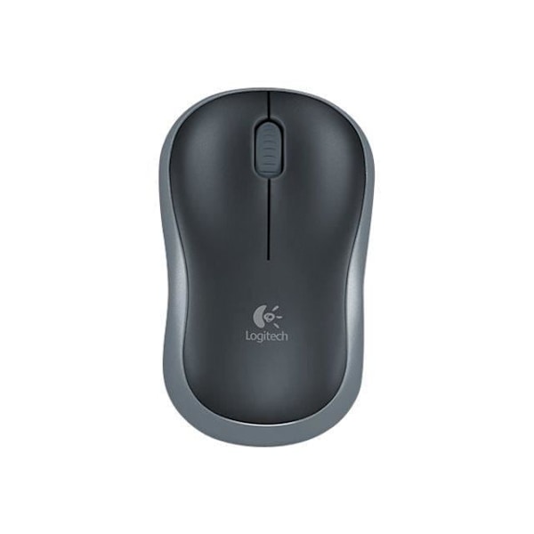 LOGITECH M185 Mus - Optisk - USB trådlös mottagare - 2,4 GHz - Grå Grå