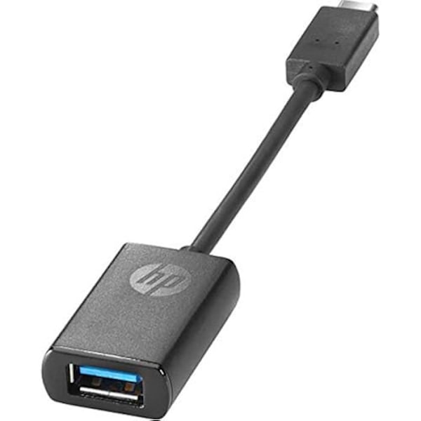 USB-C til USB 3.0 adapter - HP - Sort - 0,1409 m - Han/ hun - USB-C og USB 3.0 stik