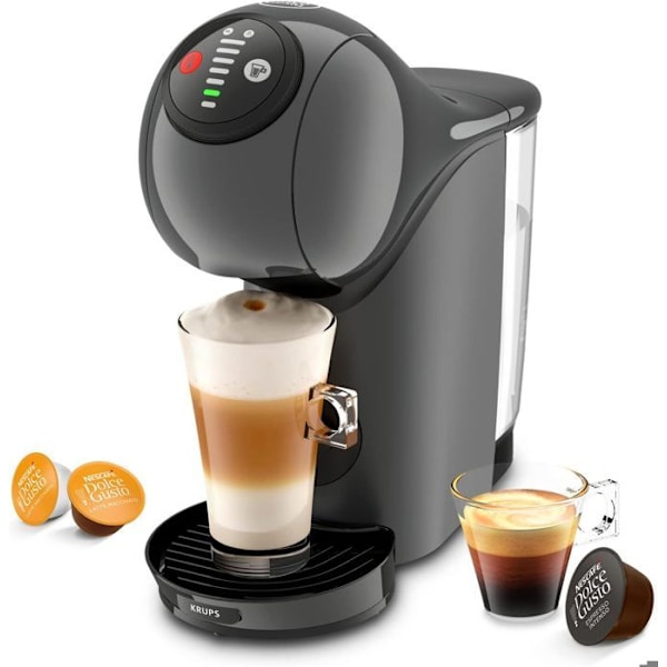 Nescafé Dolce Gusto Krups Genio S KP243B10, Multifunktionskaffemaskin, 0,8 L, Justerbar storlek, Automatisk avstängning