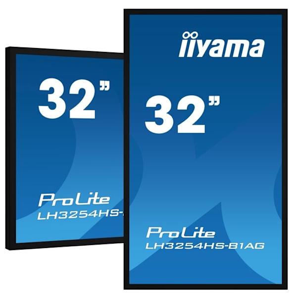 LCD-skærm - iiyama - ProLite LH3260HS-B1AG - 32 tommer - Full HD - LED-baggrundsbelyst Sort