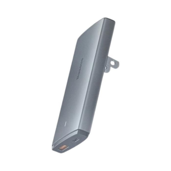 BASEUS GAN 5 PRO ULTRA-TYND HURTIDLADDER, C+U, 65W, INTERNATIONAL EDITION, FARVE: GRÅ. harmaa