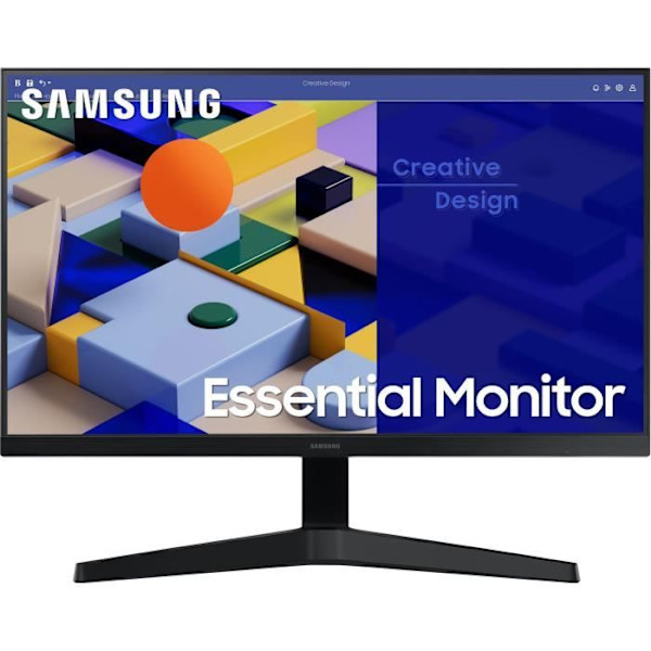PC-skærm - SAMSUNG - S27C310EAU - 27" FHD - IPS panel - 5 ms - 75 Hz - HDMI / VGA Sort