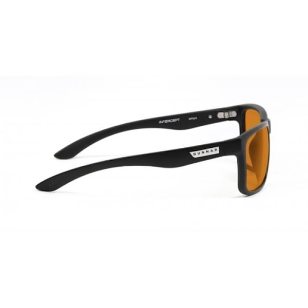 GUNNAR INTERCEPT AMBER MAX Briller Sort - Voksen - Unisex