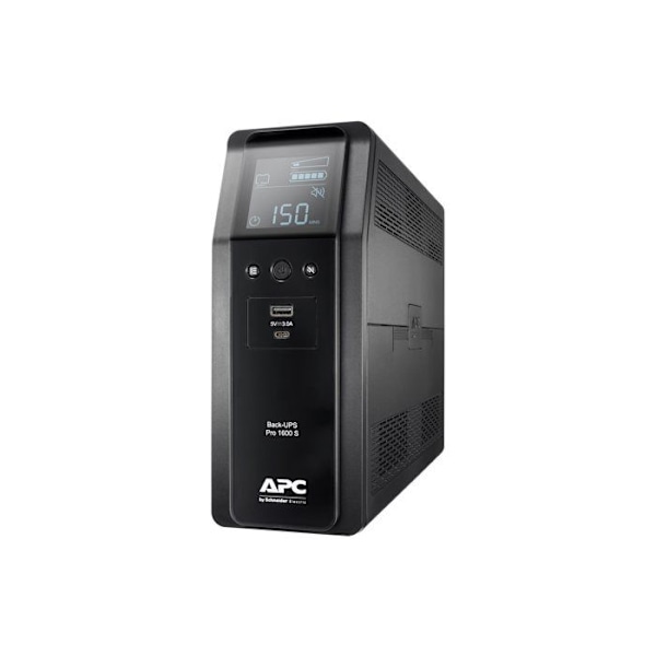 UPS - APC - BR1600SI - 1600 VA - 960 W - 8 udgange AC - Line-interaktiv Sort
