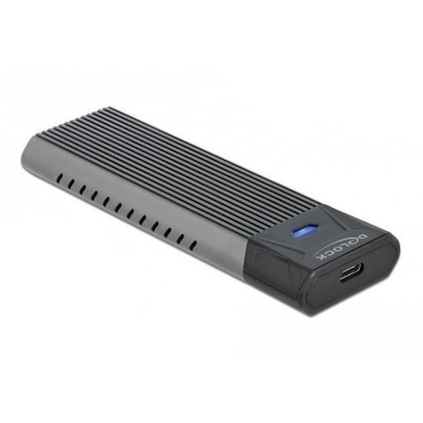 SSD-tallennuskotelo - Delock - 42638 - Musta - Harmaa - M.2