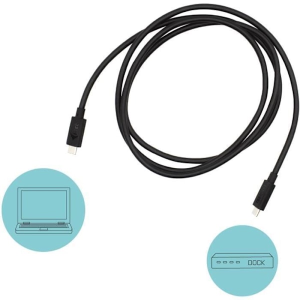 i-tec - Thunderbolt 3 klasse kabel 150 cm Kompatibel med USB-C