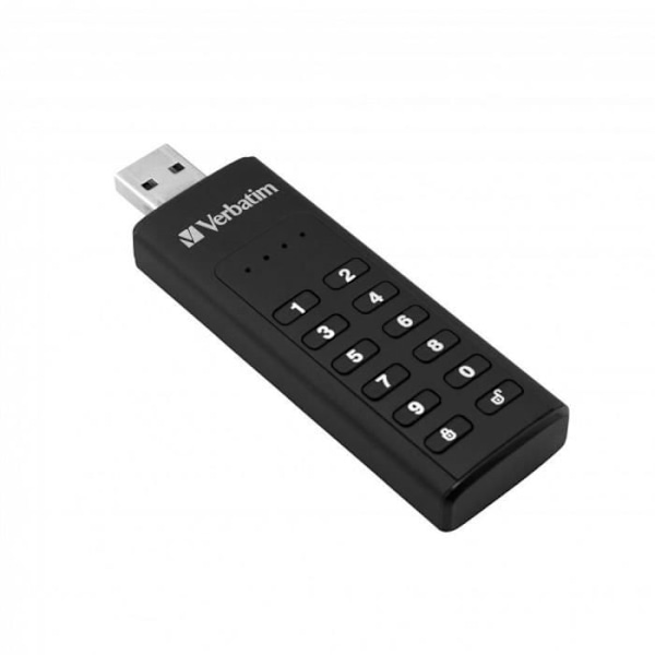 USB-nøgle - VERBATIM - Keypad Secure 49428 - 64 GB - USB 3.0 - 256-bit AES-kryptering