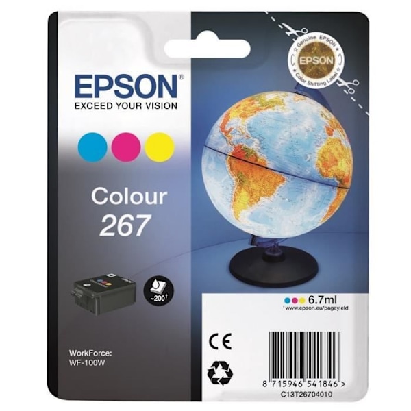 Epson Monoblock 3 värikasetti Globe 267
