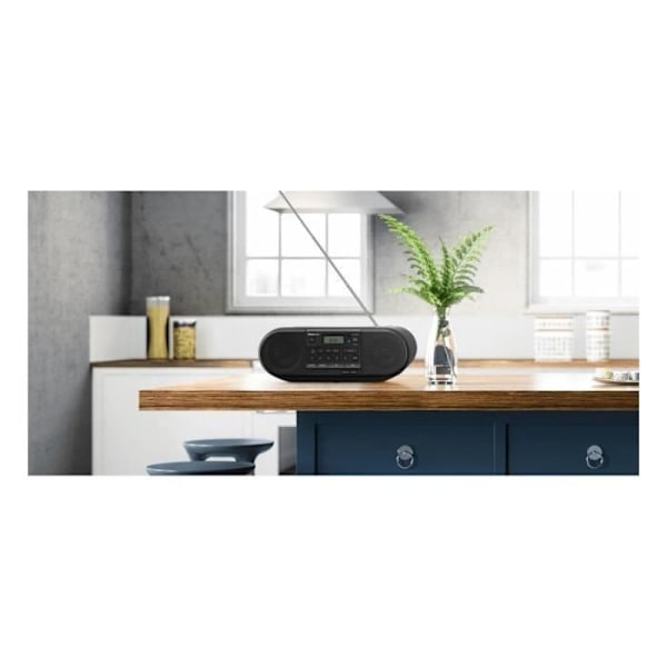Minihifijärjestelmä - Panasonic - RX-D552EK - FM- ja DAB/DAB+-viritin - Kannettava - Musta