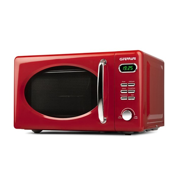 G3 Ferrari G10155 Vintage Mikroaaltouuni Digitaalinen « Savormio Vintag» 1150 W, 20 litraa, 8 ohjelmaa, Punainen
