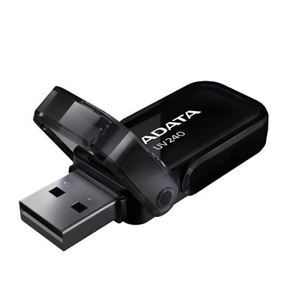 ADATA UV240 USB-muistitikku - 32 Gt - USB 2.0 - Kansi - Musta
